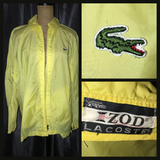 Vintage 80's Izod Lacoste Yellow Rain Suit Jacket & Pants 47B XL Extra Large