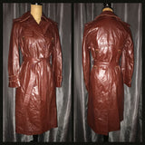 Vintage 70's Etienne Aigner Rusty Carmel Trench Coat 34B S Small