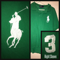 Vintage 90’s Green Ralph Lauren Polo Shirt 46B XL Extra Large